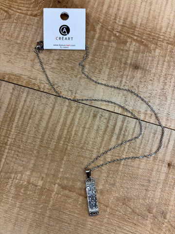 COLLIER INOX CRÉART "CORALIE" CLAIR