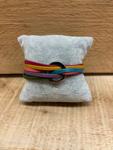 BRACELET CUIR CRÉART "LARA" MULTI