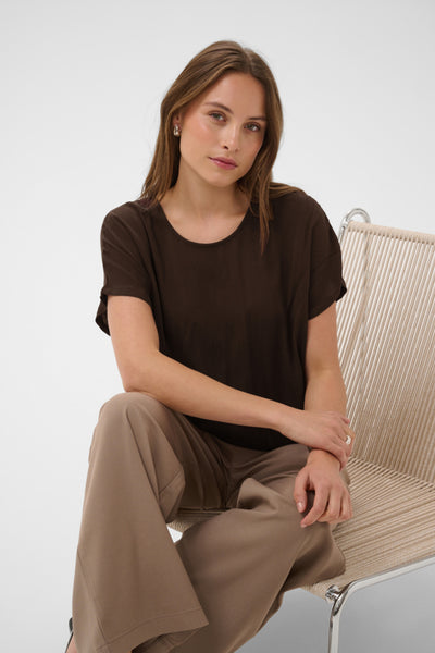 BLOUSE KAFFE "AMBER" COFFEE BEAN