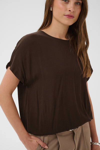 BLOUSE KAFFE "AMBER" COFFEE BEAN