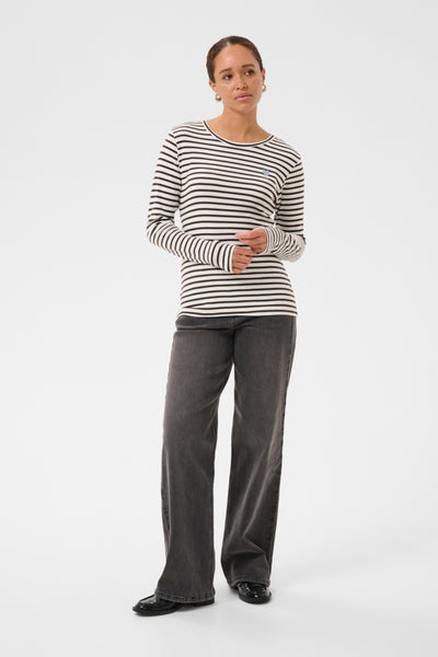 CHANDAIL KAFFE "LIDDY"CHALK/BROWN