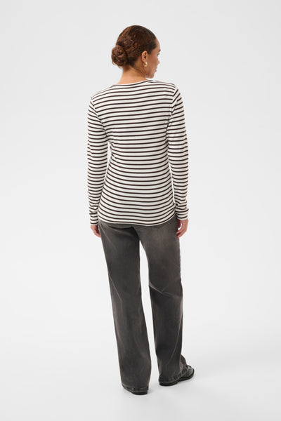 CHANDAIL KAFFE "LIDDY"CHALK/BROWN