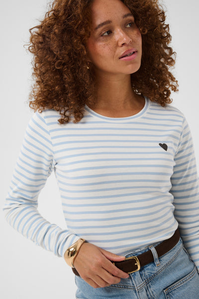 CHANDAIL KAFFE "LIDDY"CHALK/BLUE
