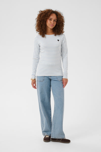 CHANDAIL KAFFE "LIDDY"CHALK/BLUE