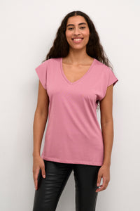 T-SHIRT KAFFE "LISE" MESA ROSE