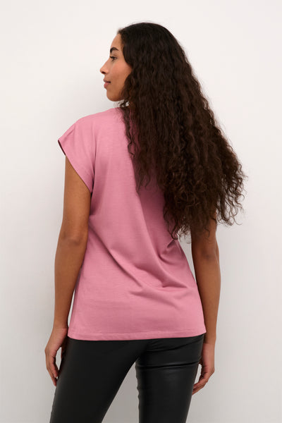 T-SHIRT KAFFE "LISE" MESA ROSE