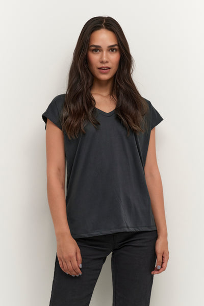 CHANDAIL KAFFE "LISE" WASHED BLACK