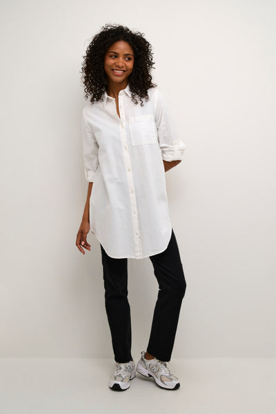 CHEMISE KAFFE "NAYA TUNIQUE" CHALK