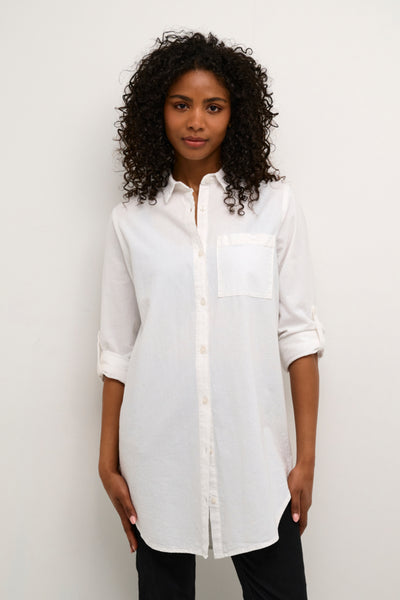 CHEMISE KAFFE "NAYA TUNIQUE" CHALK