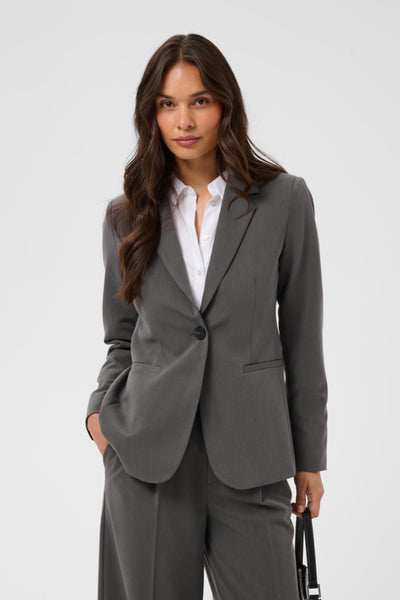 VESTON KAFFE "SAKURA" DARK GREY MELANGE