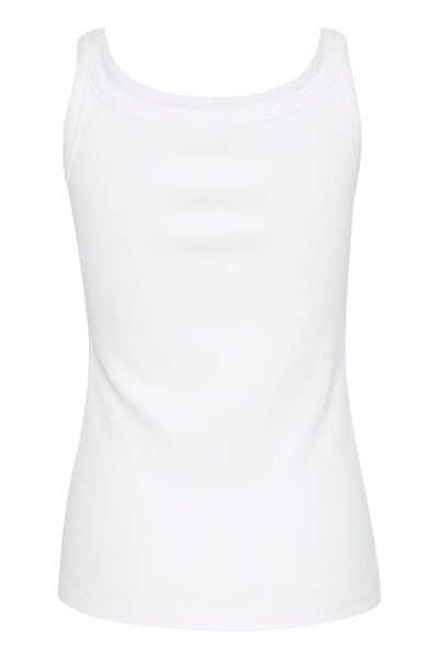 CAMISOLE KAFFE "CARNA TOP" OPTICAL WHITE