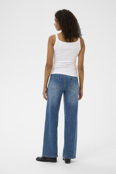 CAMISOLE KAFFE "CARNA TOP" OPTICAL WHITE