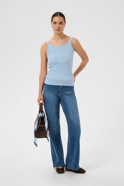 CAMISOLE  KAFFE "CARNA TOP"BLUE FOG
