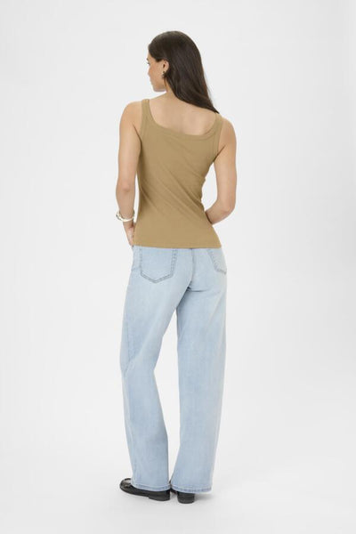 CAMISOLE KAFFE "CARNA TOP" PETRIFIED OAK