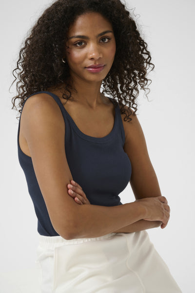 CAMISOLE KAFFE "CARNA TOP" MIDNIGHT MARINE