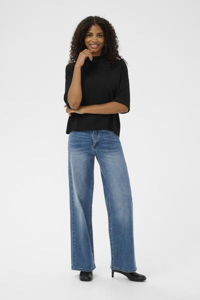 CHANDAIL KAFFE "LIZZA TURTLENECK" BLACK DEEP