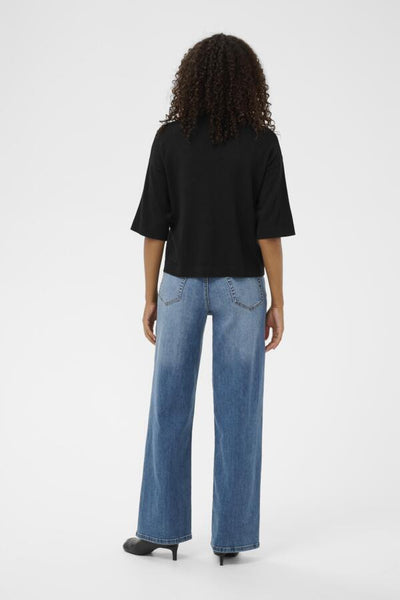 CHANDAIL KAFFE "LIZZA TURTLENECK" BLACK DEEP