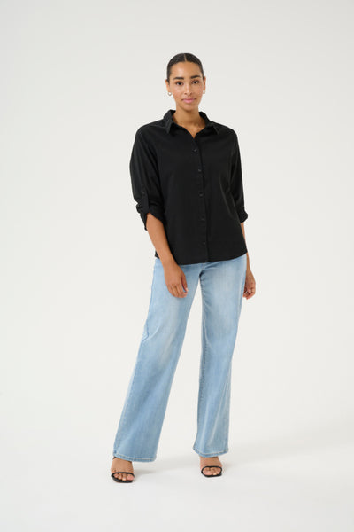 CHEMISE KAFFE "NAYA" BLACK DEEP