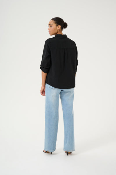 CHEMISE KAFFE "NAYA" BLACK DEEP