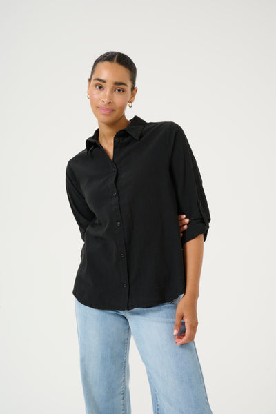 CHEMISE KAFFE "NAYA" BLACK DEEP