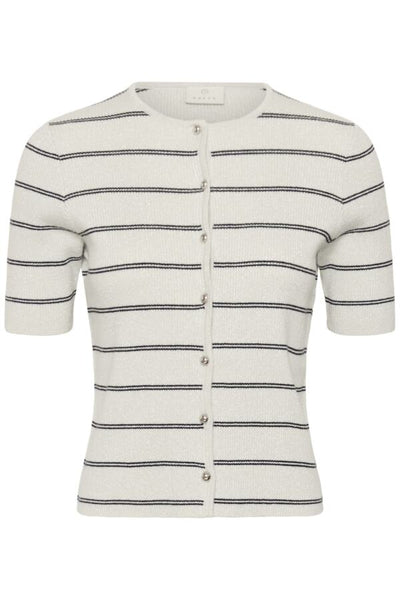 CARDIGAN KAFFE "MORITA" TURTLEDOVE/BLACK