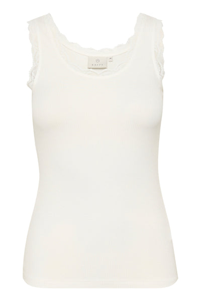 CAMISOLE KAFFE "OMI" CHALK