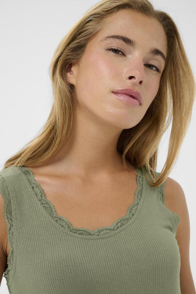 CAMISOLE KAFFE "OMI" SEA SPRAY