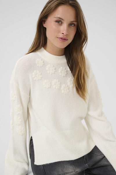 CHANDAIL KAFFE "MASJA" CHALK