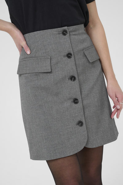 JUPE KAFFE "ELLIE" GREY MELANGE