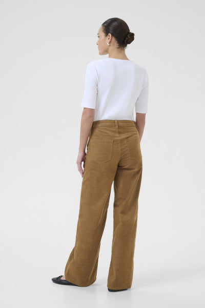 PANTALON CORDUROY KAFFE "MOLLY" TOASTED COCONUT