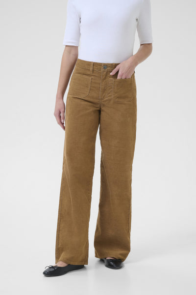 PANTALON CORDUROY KAFFE "MOLLY" TOASTED COCONUT