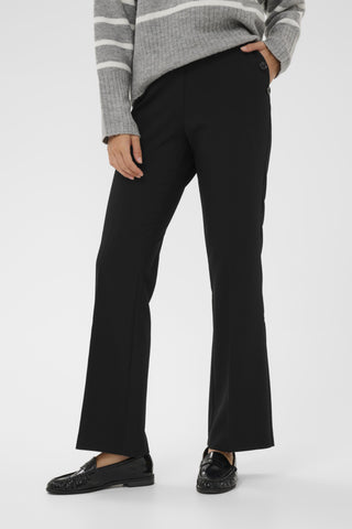 PANTALON KAFFE "HELLA FLARED" BLACK DEEP