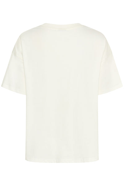 T-SHIRT KAFFE "ELLY" CHALK
