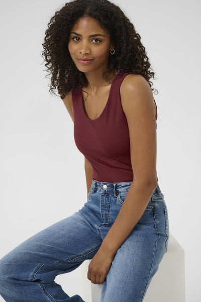CAMISOLE KAFFE "ARINA TOP" WINDSOR WINE