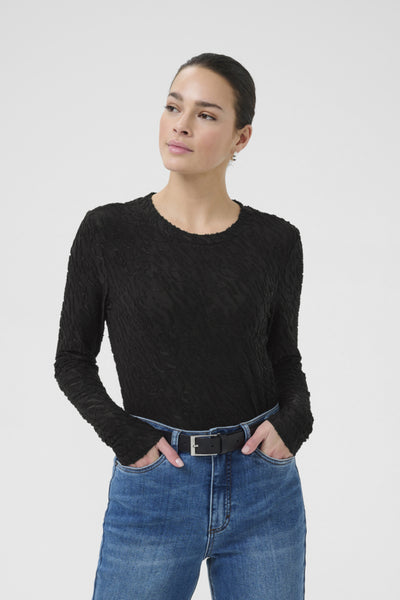 CHANDAIL KAFFE "ZEVERINA" BLACK