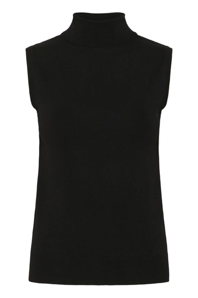CAMISOLE KAFFE "LIZZA COL" BLACK DEEP