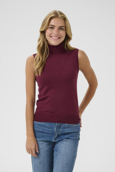 CAMISOLE KAFFE "LIZZA COL" WINDSOR WINE