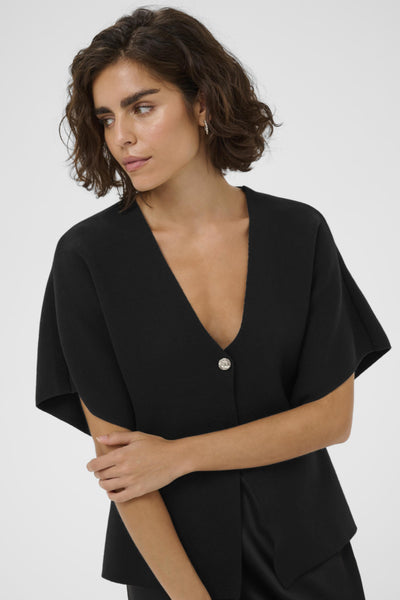 CARDIGAN KAFFE "JESSICA" BLACK DEEP