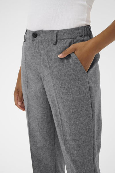 PANTALON  KAFFE "RAMONA CROP" GREY MELANGE
