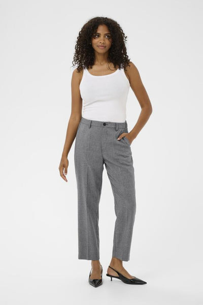 PANTALON  KAFFE "RAMONA CROP" GREY MELANGE