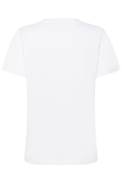 T-SHIRT KAFFE "JEAN" OPTICAL WHITE
