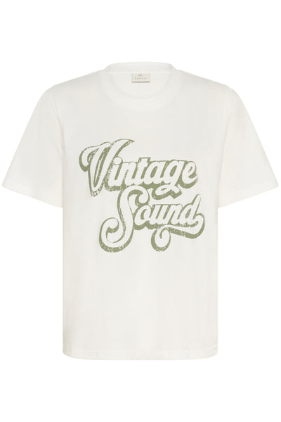 T-SHIRT KAFFE "HELLA" CHALK