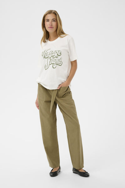 T-SHIRT KAFFE "HELLA" CHALK