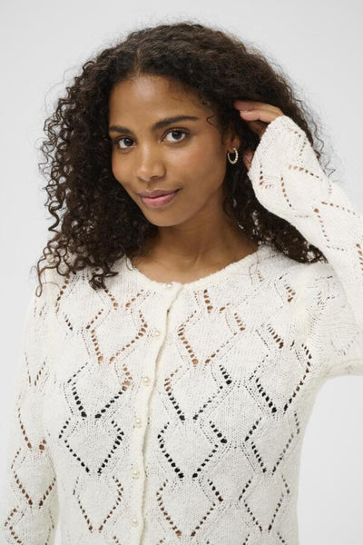CARDIGAN KAFFE "LORINIA" CHALK