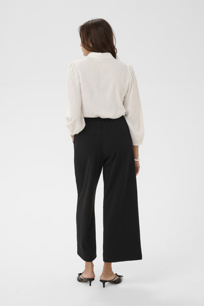 PANTALON KAFFE "PHOEBE CROP" BLACK DEEP