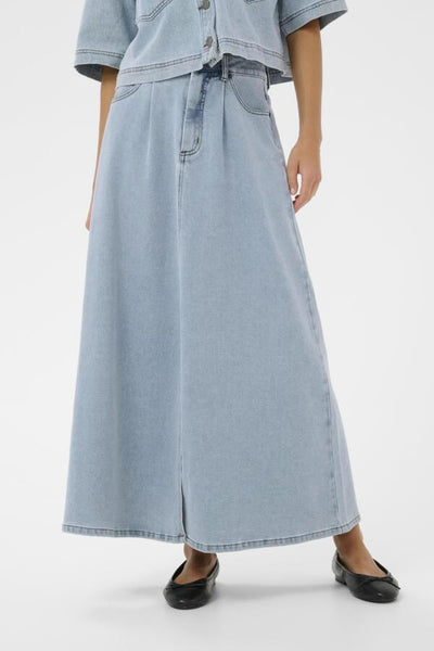 JUPE KAFFE "MINNA" LIGHT BLUE WASHE