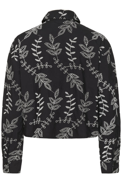 CHEMISE KAFFE "ELORA" BLACK & CHALK