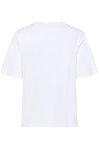 T-SHIRT KAFFE "CHERIE" OPTICAL WHITE
