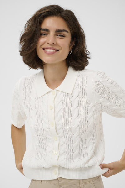 CARDIGAN KAFFE "BLAIR" CHALK