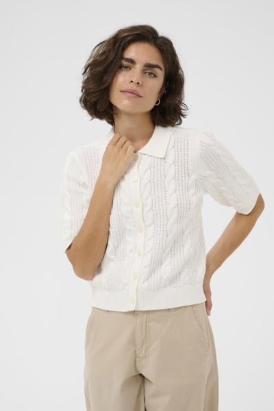 CARDIGAN KAFFE "BLAIR" CHALK